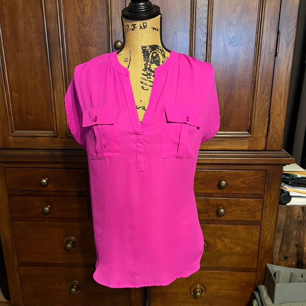 INC - Pink womens blouse
